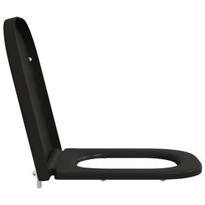 Schwarzer Toilettensitz Duroplast