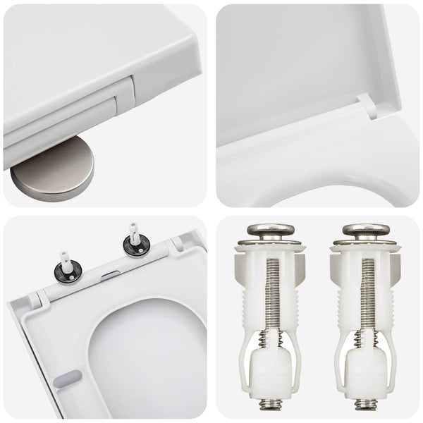 Toilettensitz Weiß Duroplast