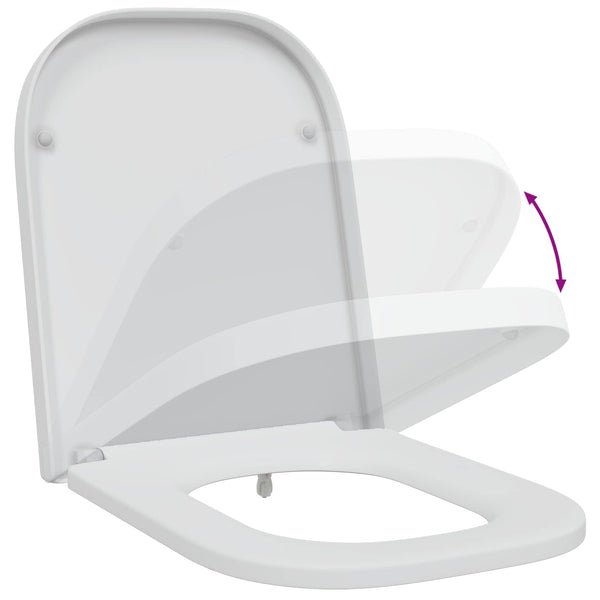 Toilettensitz Weiß Duroplast