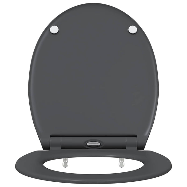 Anthrazit Toilettensitz Duroplast 47x37,5 cm
