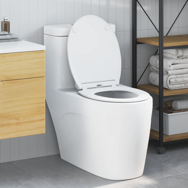WC-Sitz Weiß Duroplast 47x37,5 cm