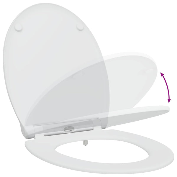 WC-Sitz Weiß Duroplast 47x37,5 cm