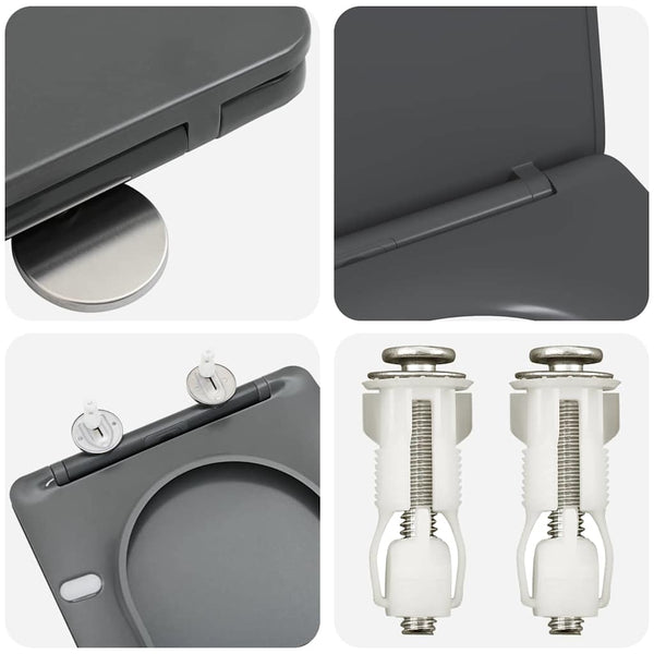 Anthrazit Toilettensitz Duroplast