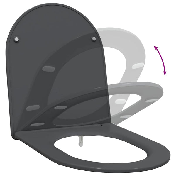 Anthrazit Toilettensitz Duroplast