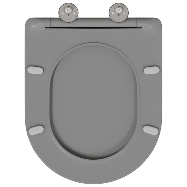 Grauer Toilettensitz Duroplast