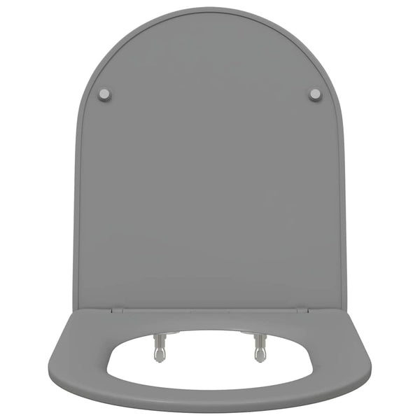 Grauer Toilettensitz Duroplast