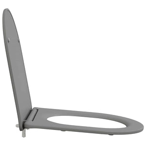 Grauer Toilettensitz Duroplast