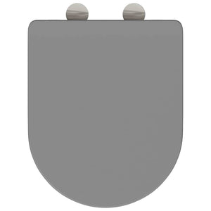 Grauer Toilettensitz Duroplast