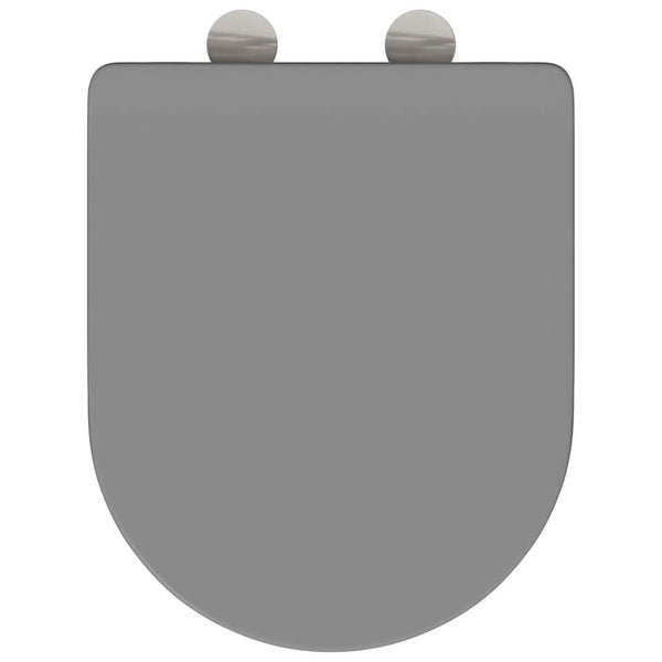 Grauer Toilettensitz Duroplast