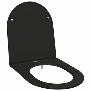 Schwarzer Toilettensitz Duroplast