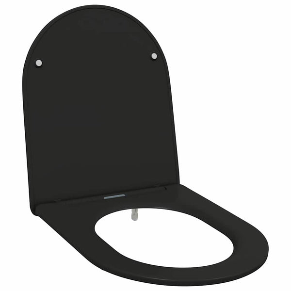 Schwarzer Toilettensitz Duroplast
