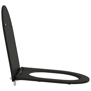 Schwarzer Toilettensitz Duroplast
