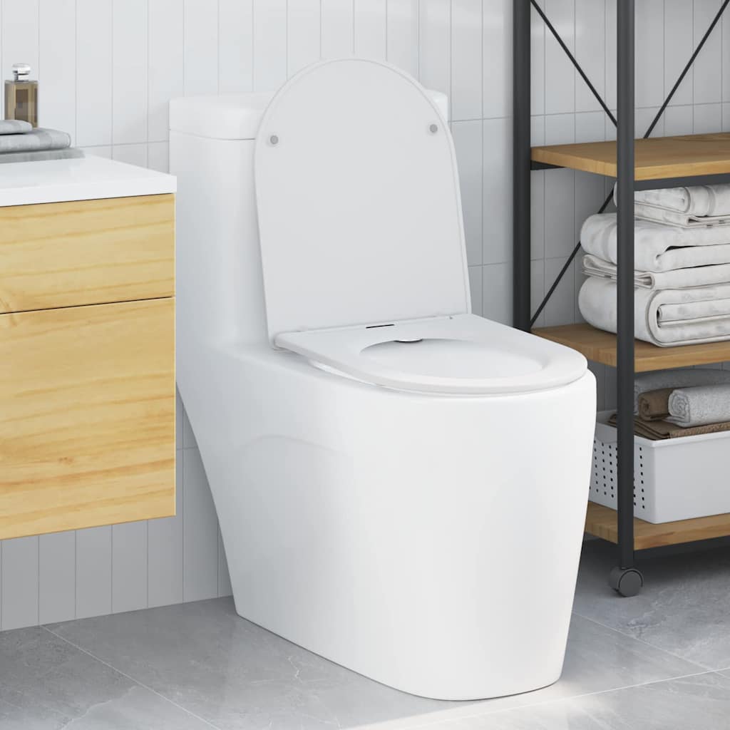 Toilettensitz Weiß Duroplast 47x36 cm