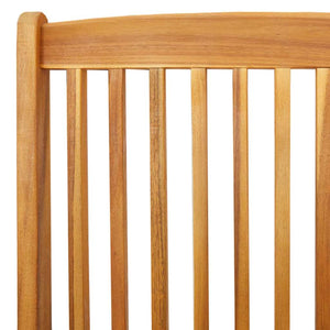 Klappstuhl 4er Set Grau Akazie