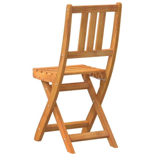 vidaXL Chaises de bistro d'extérieur avec coussins 6 pcs Bois d'acacia massif
