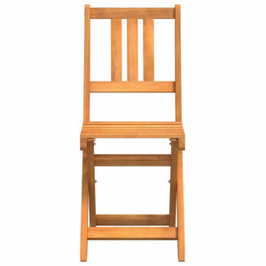 Akazienholz Bistro Stühle mit Kissen, 8er Set
