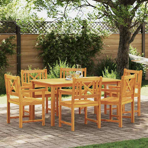 Akazienholz Gartenbank 6er Set