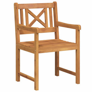 vidaXL Banc d'extérieur 8 pcs Naturel 56 x 55,5 x 90 cm Bois d'acacia massif