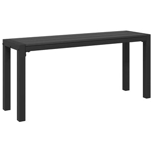 Schwarze Gartenbank Stahl 100cm