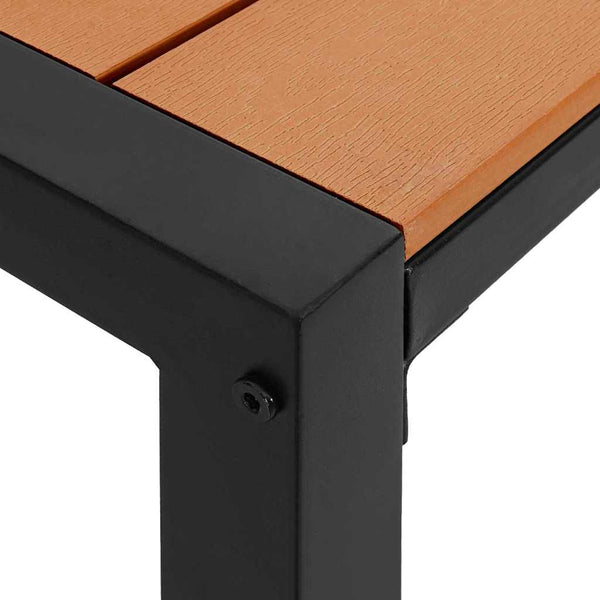 Gartenbank Braun Stahl 100cm