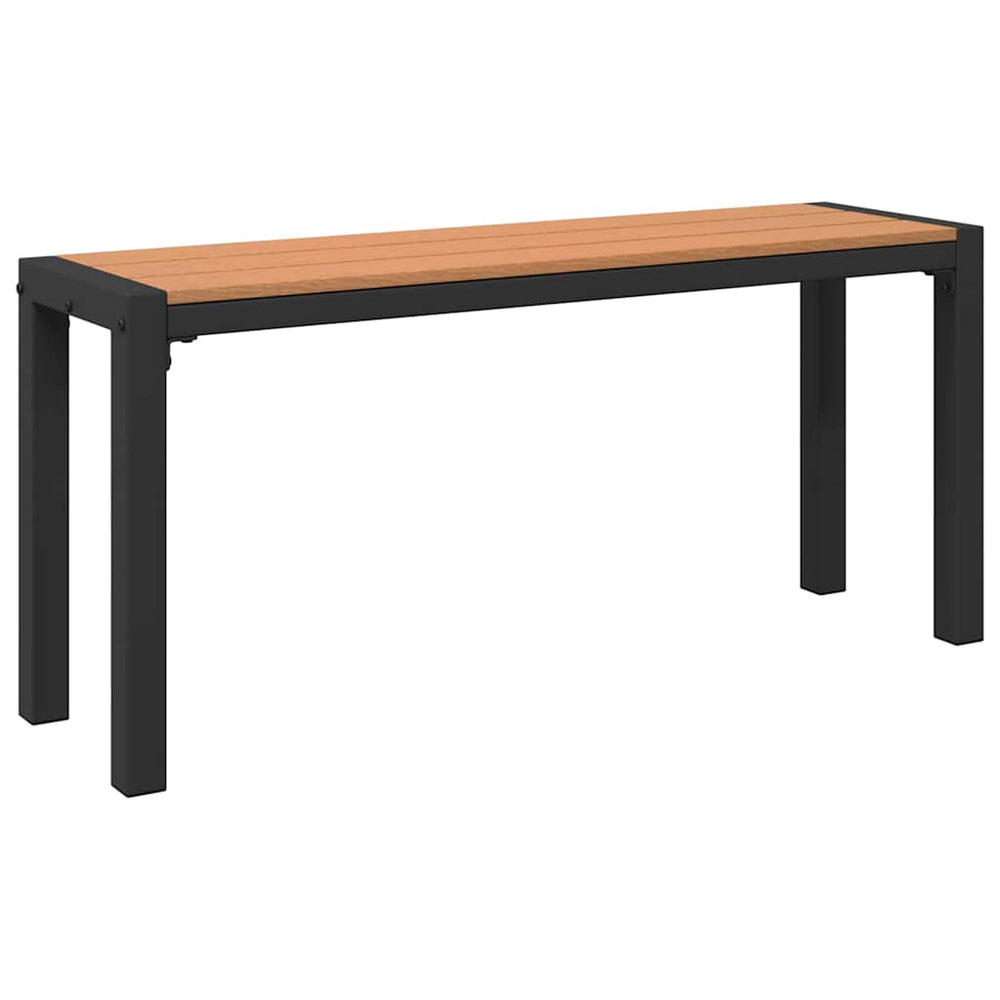 Gartenbank Braun Stahl 100cm