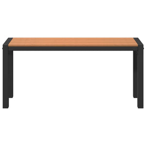 Gartenbank Braun Stahl 100cm