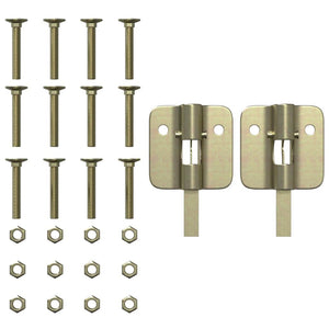 Bier Tischbeine Schwarz 75cm – 2er Set