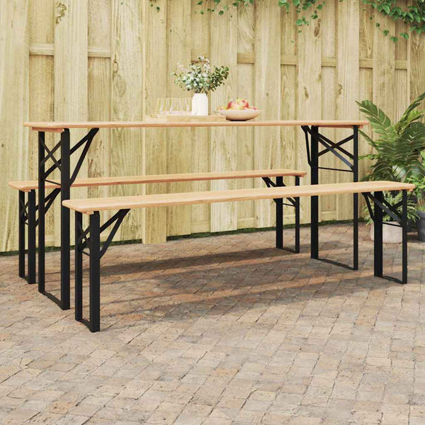 Bier Tischbeine Schwarz 75cm – 2er Set