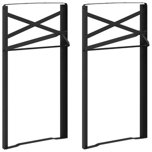 Bier Tischbeine Schwarz 75cm – 2er Set