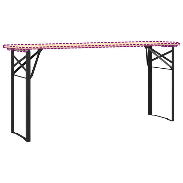Bier Tischbeine Schwarz 75cm – 2er Set