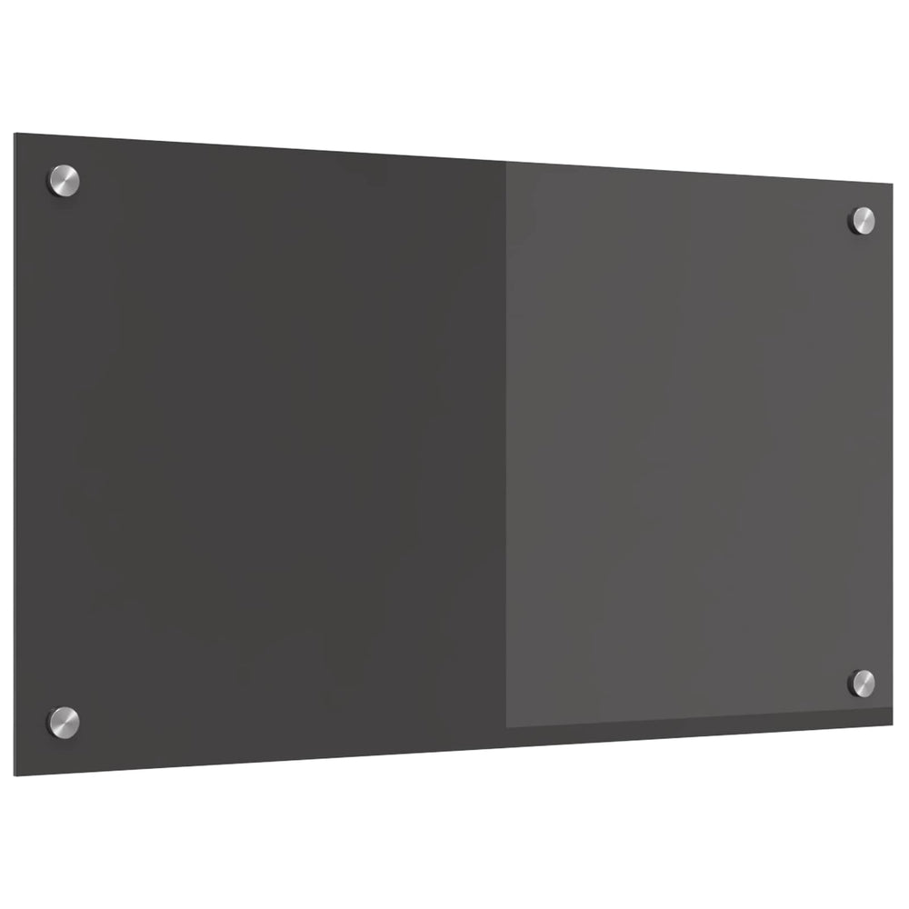 Dunkelgraue Küchenrückwand aus Glas 70x40 cm