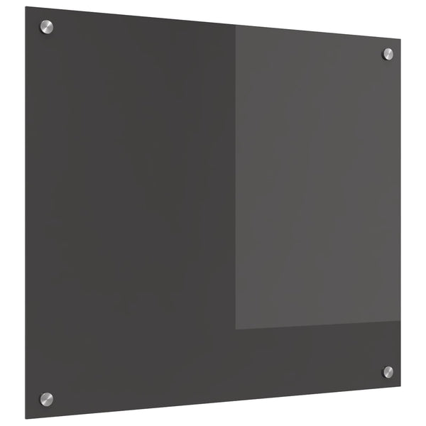 Küchenrückwand Dunkelgrau Glas 70x60 cm