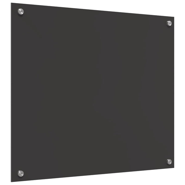 Küchenrückwand Dunkelgrau Glas 70x60 cm
