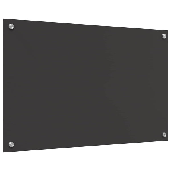 Dunkelgraue Küchenrückwand aus Glas 80x50 cm