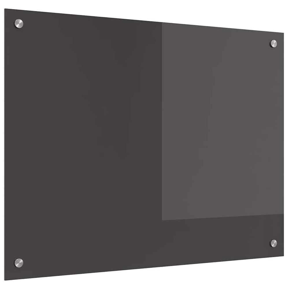 Dunkelgraue Küchenrückwand aus Glas 80x60 cm