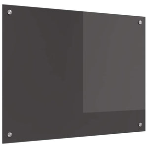 Dunkelgraue Küchenrückwand aus Glas 80x60 cm