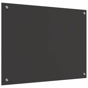 Dunkelgraue Küchenrückwand aus Glas 80x60 cm