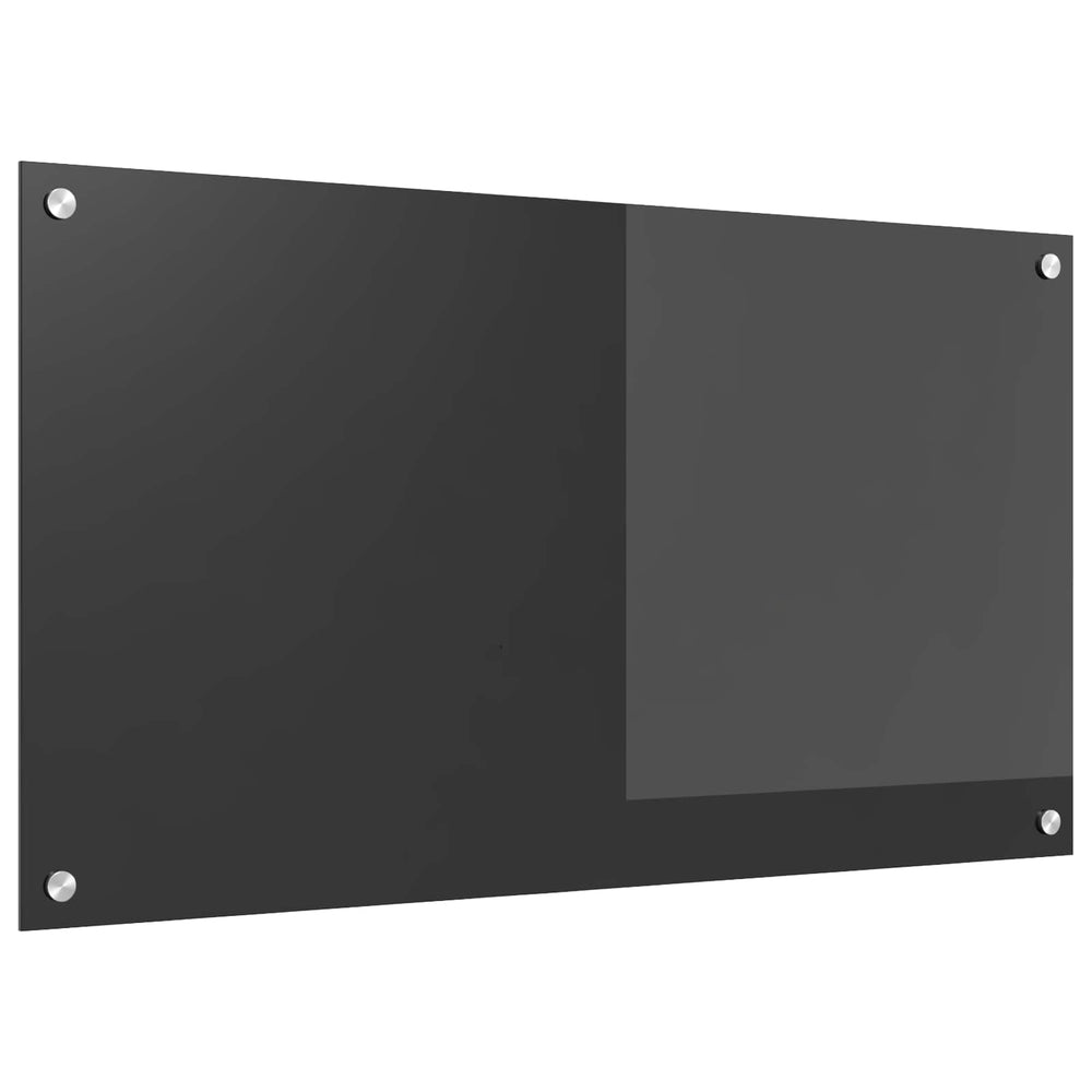 Dunkelgraue Küchenrückwand aus Glas 90x50cm