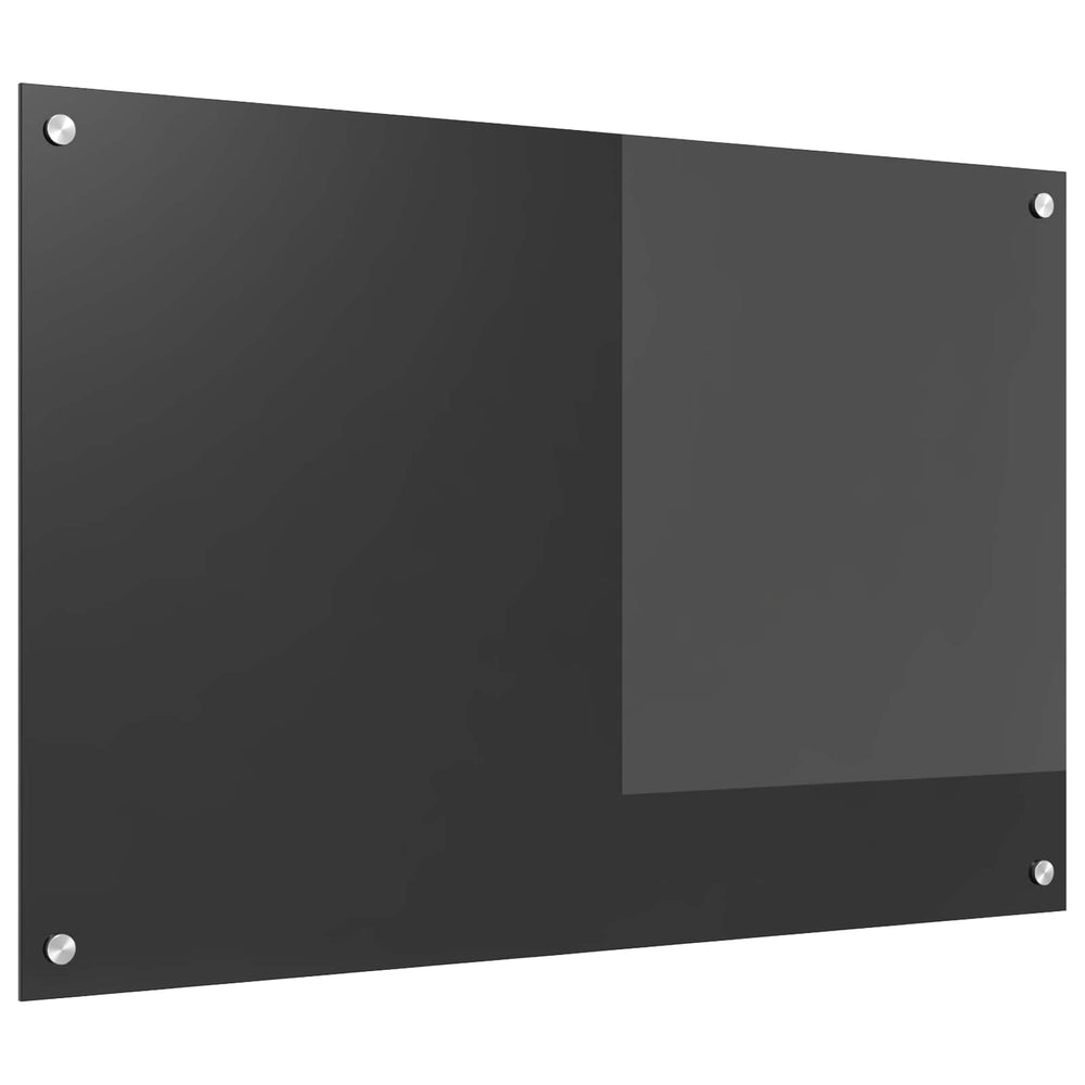 Dunkelgraue Küchenrückwand aus Glas 90x60 cm
