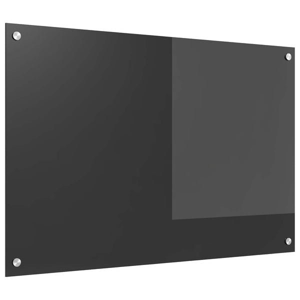 Dunkelgraue Küchenrückwand aus Glas 90x60 cm