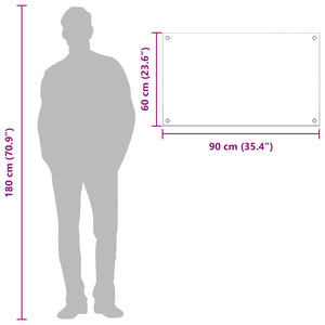 Dunkelgraue Küchenrückwand aus Glas 90x60 cm