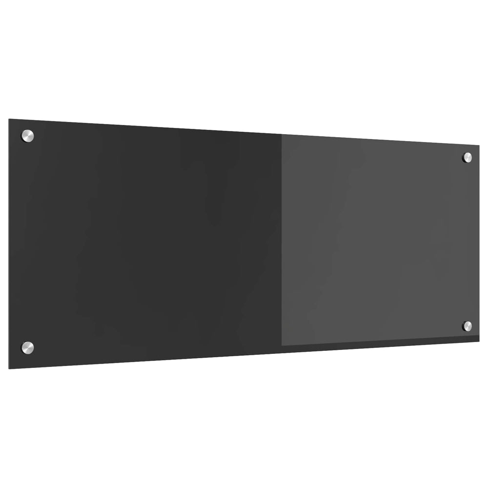 Dunkelgraue Küchenrückwand aus Glas 100x40 cm