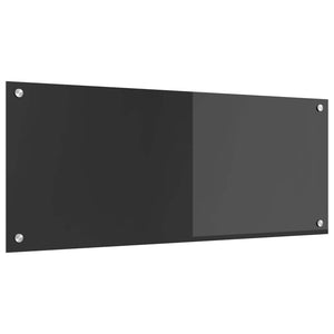 Dunkelgraue Küchenrückwand aus Glas 100x40 cm