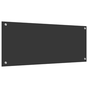 Dunkelgraue Küchenrückwand aus Glas 100x40 cm