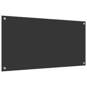 Dunkelgraue Küchenrückwand aus Glas 100x50cm