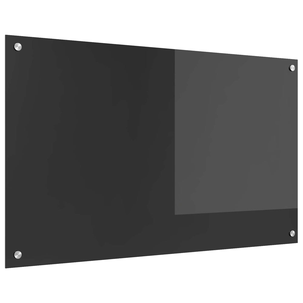 Dunkelgraue Küchenrückwand aus Glas 100x60 cm