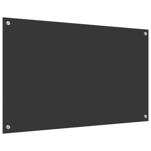 Dunkelgraue Küchenrückwand aus Glas 100x60 cm