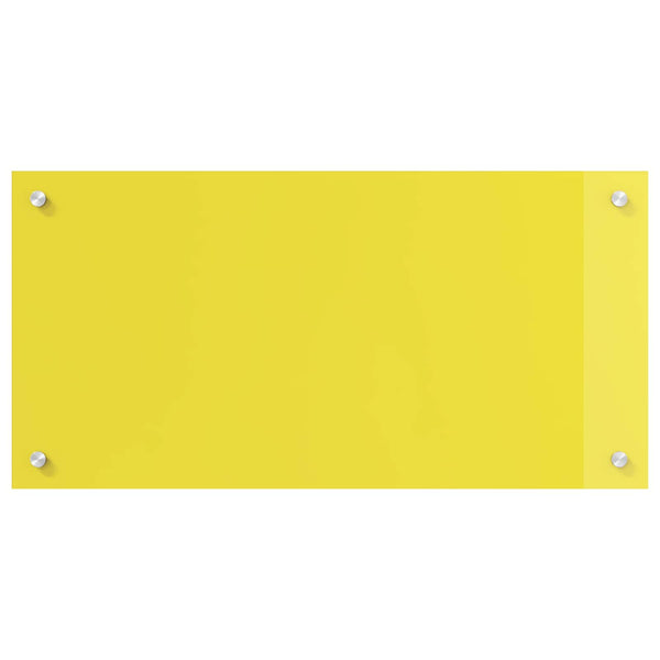 Gelbe Küchenrückwand aus Glas 80x40 cm