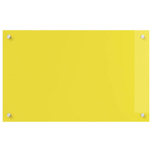 Gelbe Küchenrückwand aus Glas 80x50cm
