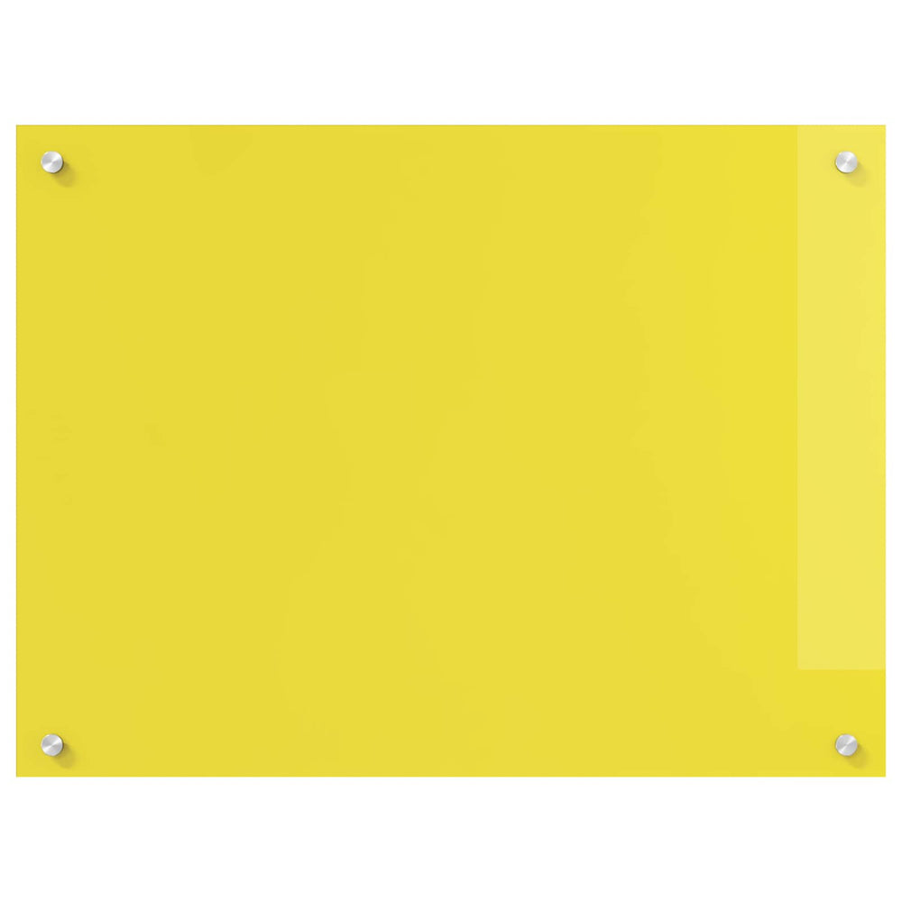 Gelbe Küchenrückwand aus Glas 80x60 cm